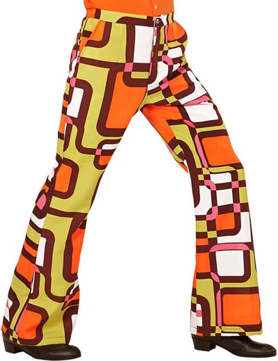 Heren disco broek jaren 70 vlakken