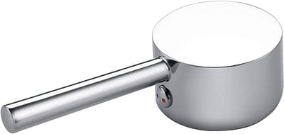 Kraangreepset voor 40 mm cartridge - metalen reservegreep universeel toepasbaar - chroom gepolijst met knop en stelschroef