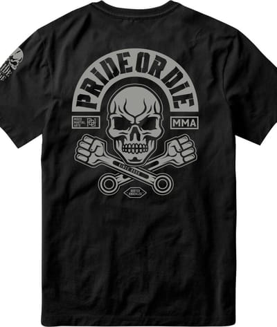 PRIDE or Die T-Shirt BUSTED KNUCKLES Zwart - XXXL
