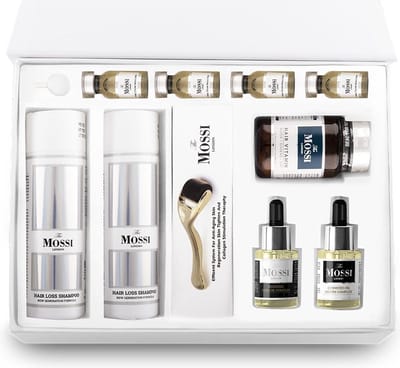 The Mossi London/2 maanden kuur/ Haaruitval Therapie/ Ozon Therapie/Derma roller / Haaruitval Shampoo / Haar vitamine / Biotine