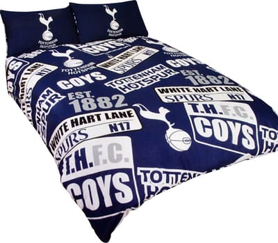 Tottenham Hotspur Football Club voetbal dekbedovertrek - tweepersoons met 2 kussenslopen