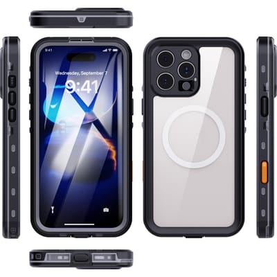 IP68 Waterdichte Magnetische Hoes Voor iPhone 17 16e 16 15 13 Pro Max , 16 15 Plus Telefoonhoesjes Stofdichte Bescherming 360 Volledige Dekking For iPhone 13 Pro