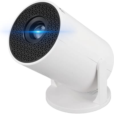 Dailygoody - Kleine Projector 1080P - Draagbare Filmprojector - 270° Verstelbare Hoek - Wit - Gigantisch Scherm - Voor Thuisgebruik - 150-inch