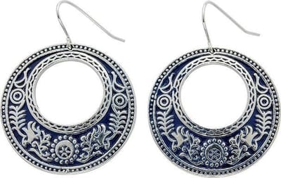 Behave - Oorhangers dames cirkelmotief - Boho stijl - Zilverkleur