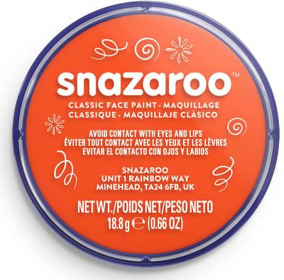 Snazaroo 1118552 - Dark Orange - 18ml Aqua Schmink & Kinderschmink voor Kinderen en Volwassenen