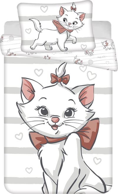 Disney Aristocats BABY Dekbedovertrek, Marie - 135 x 100 cm - Katoen