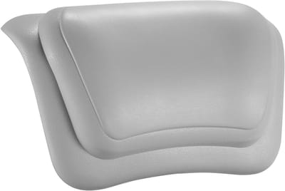 Waterafstotend Badkussen met 3D Ergonomisch Ontwerp - Hoofdkussen met 2 Antislip Zuignappen, Badaccessoires voor Thuis - Comfortabel en Ondersteunend in Grijs