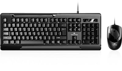 Velox Goods Toetsenbord en Muis Set Bedraad - QWERTY NL - USB - Stille Toetsen - Multimedia en Numeriek Toetsenblok - Zwart