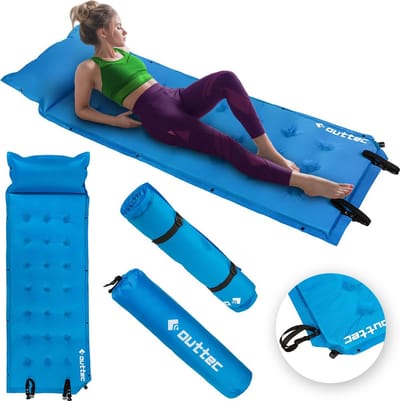 Outtec® Zelfopblazend Luchtmatras - Luchtbed - Slaapmat - 193x68 cm - Ultralicht - Waterdicht - Opblaasbaar Matras - Camping, Outdoor