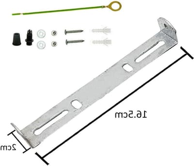 Plafondplaat Beugel - Lamp Bevestiging Plaat - Verlichting Ophangen - IJzeren Constructie - 165mm - Zilver