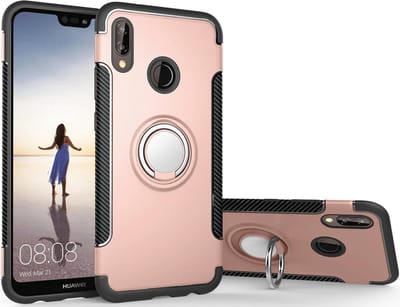 Luxe Armor Backcover voor Huawei 20 Lite - Shockproof Case - Roze hoesje - Magneet - Magnetisch voor autohouder