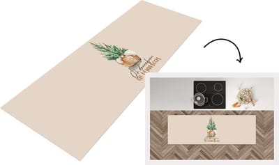 Keukenloper - Loper keuken - Kerst - Oh denneboom oh denneboom - Spreuken - Quotes - 150x50 cm - Keukenloper vinyl