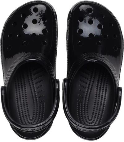 Crocs Classic High Shine Clog Zwart Maat 45/46 US M11