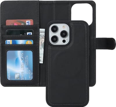 2-in-1 Magnetische PU Portemonnee Hoes Geschikt voor iPhone 16 Pro Max - Bescherming, Kaartsleuf, Draagbaar, Elegante Design, Anti-Slip en Schokbestendig