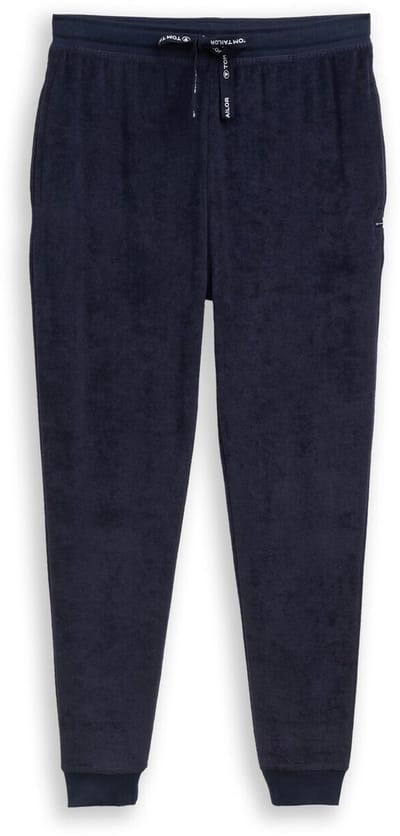 Tom Tailor - Pyjamabroek met structuur - Maat 50 - blue-dark-solid