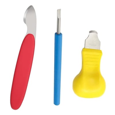Allecto - Reparatieset voor horloges - Horlogeopener - Handig gereedschap - Geel, rood, blauw - Horloge repareren - Perfect voor hobbyisten - Compa...