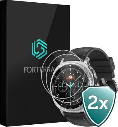 Screenprotector - 2 Stuks Geschikt voor Samsung Galaxy Watch 8 Classic (46 mm) - Sterk & Shockproof - Tempered Glass - Gehard Glas - Beschermglas Screen Cover - Bescherm Protector voor Smartwatch