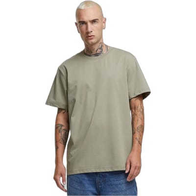 Urban Classics - Sorona Regular Heren T-shirt - S - Olijfgroen