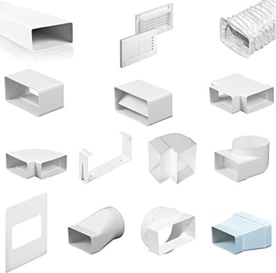 Ventilatierooster met terugslagklep voor ventilatiekanalen - Diverse maten 55 x 110 mm, 75 x 150 mm, 100 x 125 mm