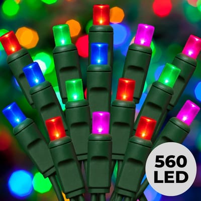 Lomera Micro Cluster Verlichting - 560 LED Lampjes - 11 Meter Lengte - Multicolor Led's - Kerstverlichting Binnen en Buiten - Clusterverlichting Kerstboom - 8 Lichtfuncties - Geheugenfunctie - IP44 - Kerstboomverlichting