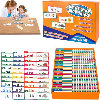 Leerkaarten Set - Flashcards - Leesvaardigheid Oefenen - Interactieve Flip Books - 5x10 cm