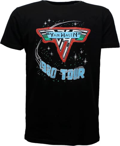 Van Halen 1980 Tour T-Shirt - Officiële Merchandise - L