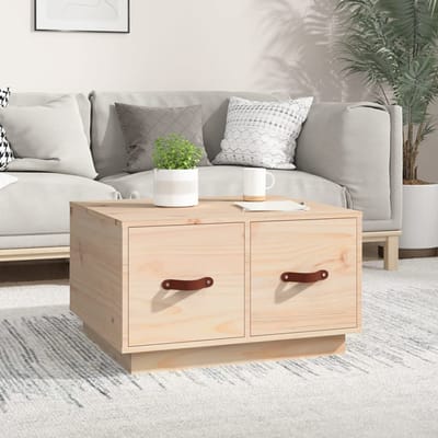 vidaXL - Salontafel - 60x53x35 - cm - massief - grenenhout