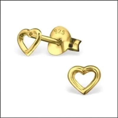Aramat Jewels | Oorbellen | Zilveren Hartje Oorstekers – 925 Zilver -Emaille | Roze/Donker Roze-7mm | |7mm | Zilver | Kinderen, Volwassenen | Verkleurd niet