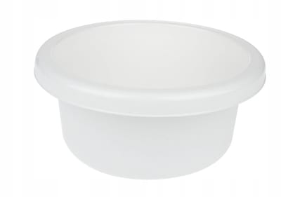 Bentom Ronde Witte Kunststof Kom - 4 Liter
