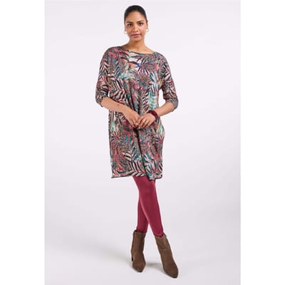 DIDI Dames Loose dress Easy Jewel print maat 38