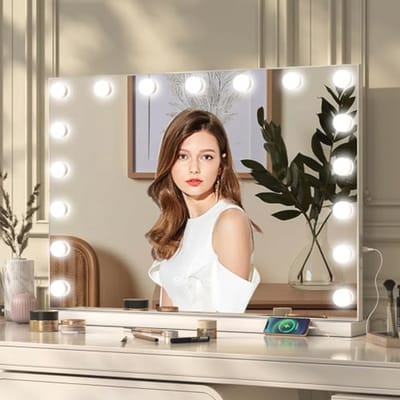 Make-upspiegel met Verlichting en Aanraakbediening - 3 Lichtkleuren, Duurzaam en Luxe Ontwerp