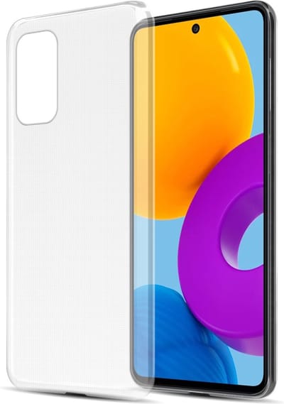 Cadorabo Hoesje geschikt voor Samsung Galaxy M52 5G in VOLLEDIG TRANSPARANT - Beschermhoes gemaakt van flexibel TPU Silicone Case Cover