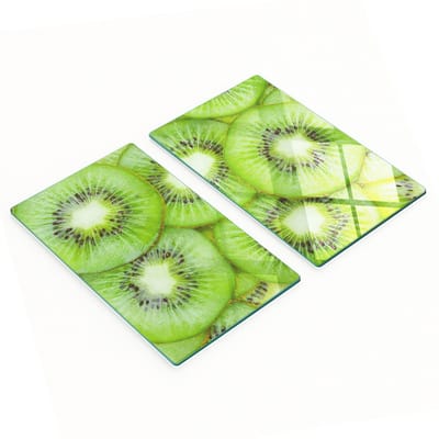 Multifunctionele decoratieve keukenplanken van gehard glas met kiwi-motief, 2x30x52 cm