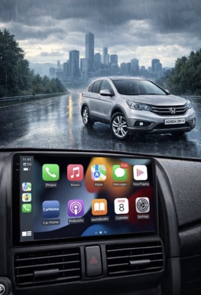 ADIVOX T1 9 inch geschikt voor Honda CR-V 2002-2008 Android 15 CarPlay/Auto/Wifi/RDS/DSP/NAV/DAB+