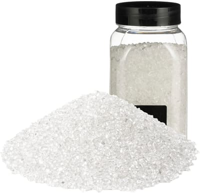 Rayher decoratie steentjes / granulaat - 3x - 650 ml - 4-10 mm - transparant - siergrind