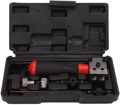 Allecto - Remlijn Uitloop Kit - Universele Adapter - Compact ontwerp - 3/16 inch en 1/4 inch - Handig voor auto-onderhoud - Geschikt voor krappe ru...