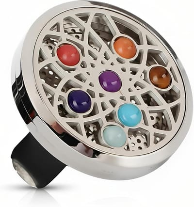 Aromatherapie auto diffuser clip met luchtverfrisser - etherische oliën - auto luchtverfrisser clip met 4 pads