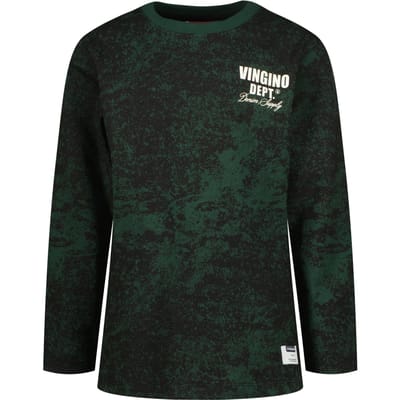 Vingino Boys Jame T-shirt Racing Green Maat: 12 | T-Shirts Outlet | Unisex | Zwart