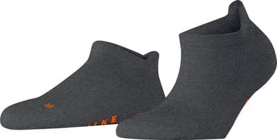 FALKE Cool Kick kort eenkleurig functioneel materiaal sneakersokken enkelsokken dames grijs - maat 37-38