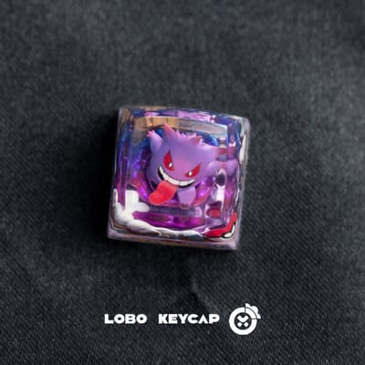 Perfecte Pokémon Gengar Snorlax Keycap Anime Periferie Mechanische Keycaps Enkele Schattige Hars Druiplijm Keycap