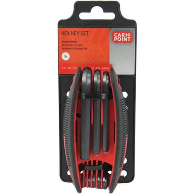 Carpoint Inbussleutelset 8-Delig – 1.5 t/m 8 mm – Staal – Compact – Voor Klussen & Reparatie – Duurzaam & Veelzijdig