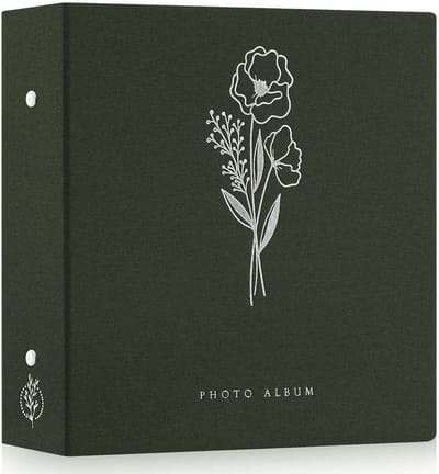 Dailygoods- Fotoalbum Extra Groot - 1000 Foto's - Insteekalbum - Linnen Omslag - Waterdicht - Zuurvrij - Luxe Zilveren Print - Fotoalbumboek
