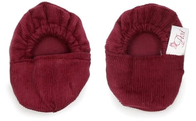 Asi poppenkleding schoenen zacht bordeaux - poppenaccessoire.