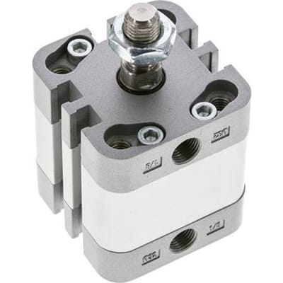 ISO 21287 Compacte Enkelwerkende Cilinder 32-10mm - Magnetisch - Mannelijke Stang