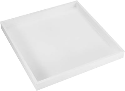 Multifunctionele Vierkante Opbergbak van Keramiek en Hout - 17 cm - Ideaal voor Sieraden, Cosmetica en Eten