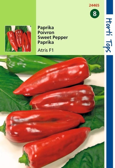 2 stuks - Hortitops - Paprika Atris Hybride F1 Rode Koehoorn