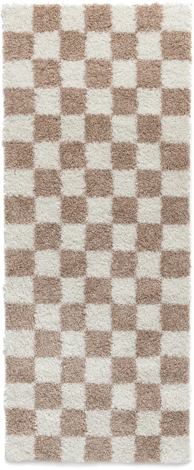 Checkerboard loper - Check ivoor/beige 80x200