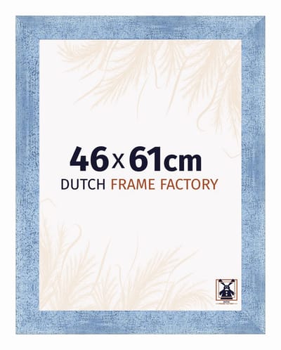 Fotolijst 46x61 cm - MDF - Helder Blauw Geveegd - Praag