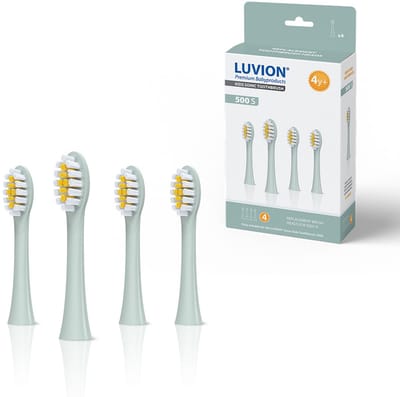 LUVION® Opzetborstel - 500S Groen - Set 4 stuks - geschikt voor kinderen