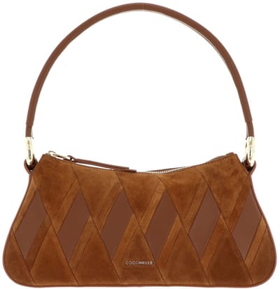 COCCINELLE Leren schoudertas Lisbet N.G.Patc Handbag Cognac / Cognac bruine